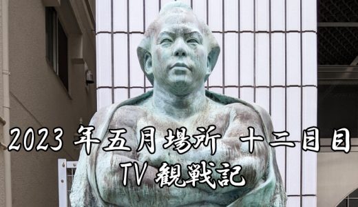 【2023年大相撲5月場所】12日目TV観戦記