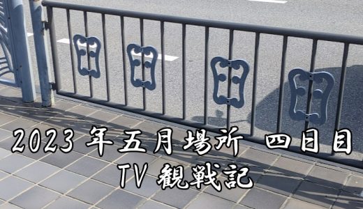 【2023年大相撲5月場所】4日目TV観戦記