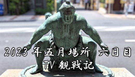 【2023年大相撲5月場所】6日目TV観戦記