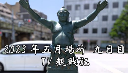 【2023年大相撲5月場所】9日目TV観戦記