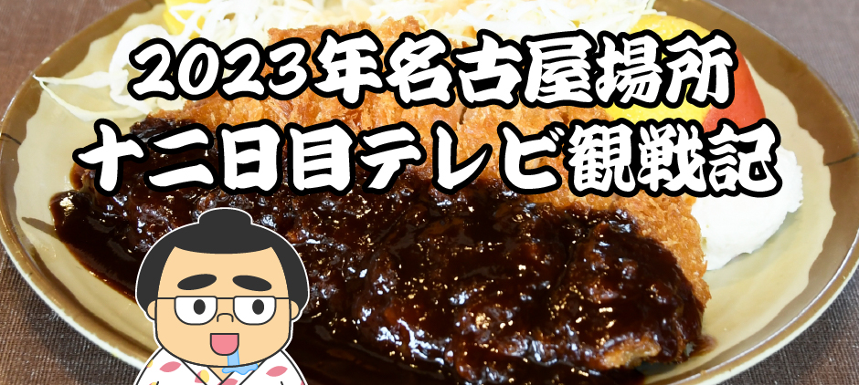 2023年名古屋場所十二日目テレビ観戦記