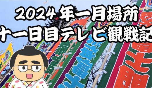 【2024年大相撲一月場所】十一日目TV観戦記