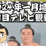 2024年一月場所五日目テレビ観戦記